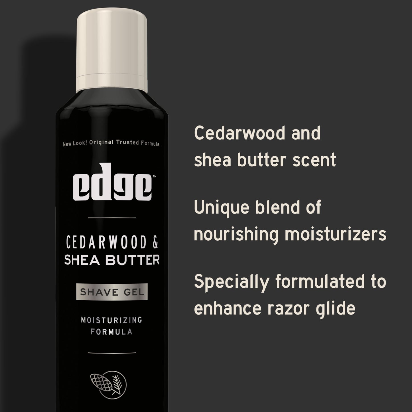Edge Cedarwood & Shea Butter Shave Gel Moisturizing Formula That Protects Skin