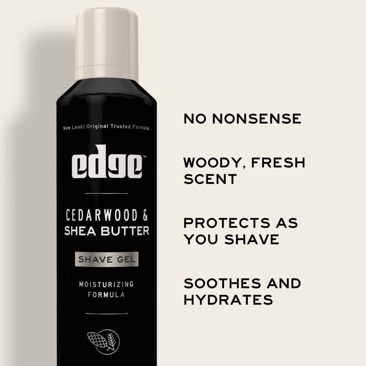 Edge Cedarwood & Shea Butter Shave Gel Moisturizing Formula That Protects Skin