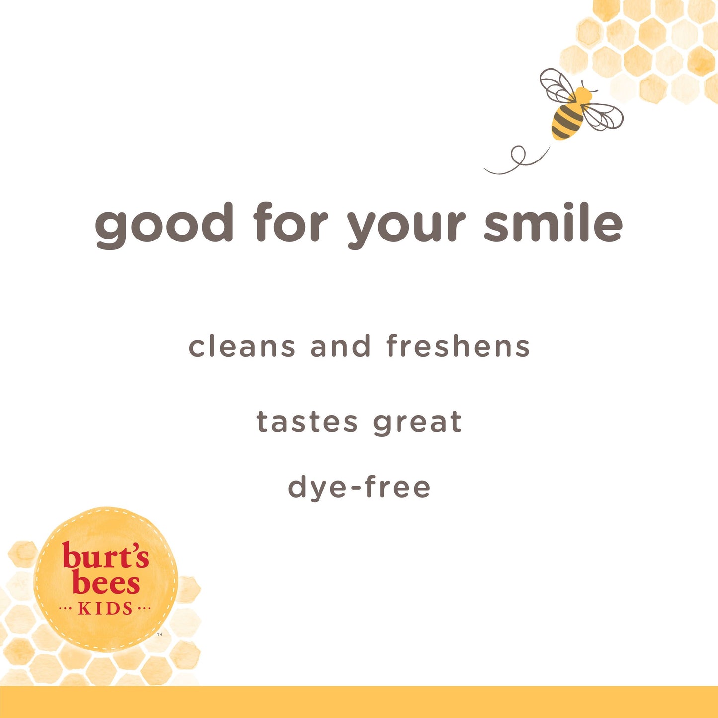 Burt's Bees Kids Fluoride-Free Toothpaste - Bubble Bee Bubblegum