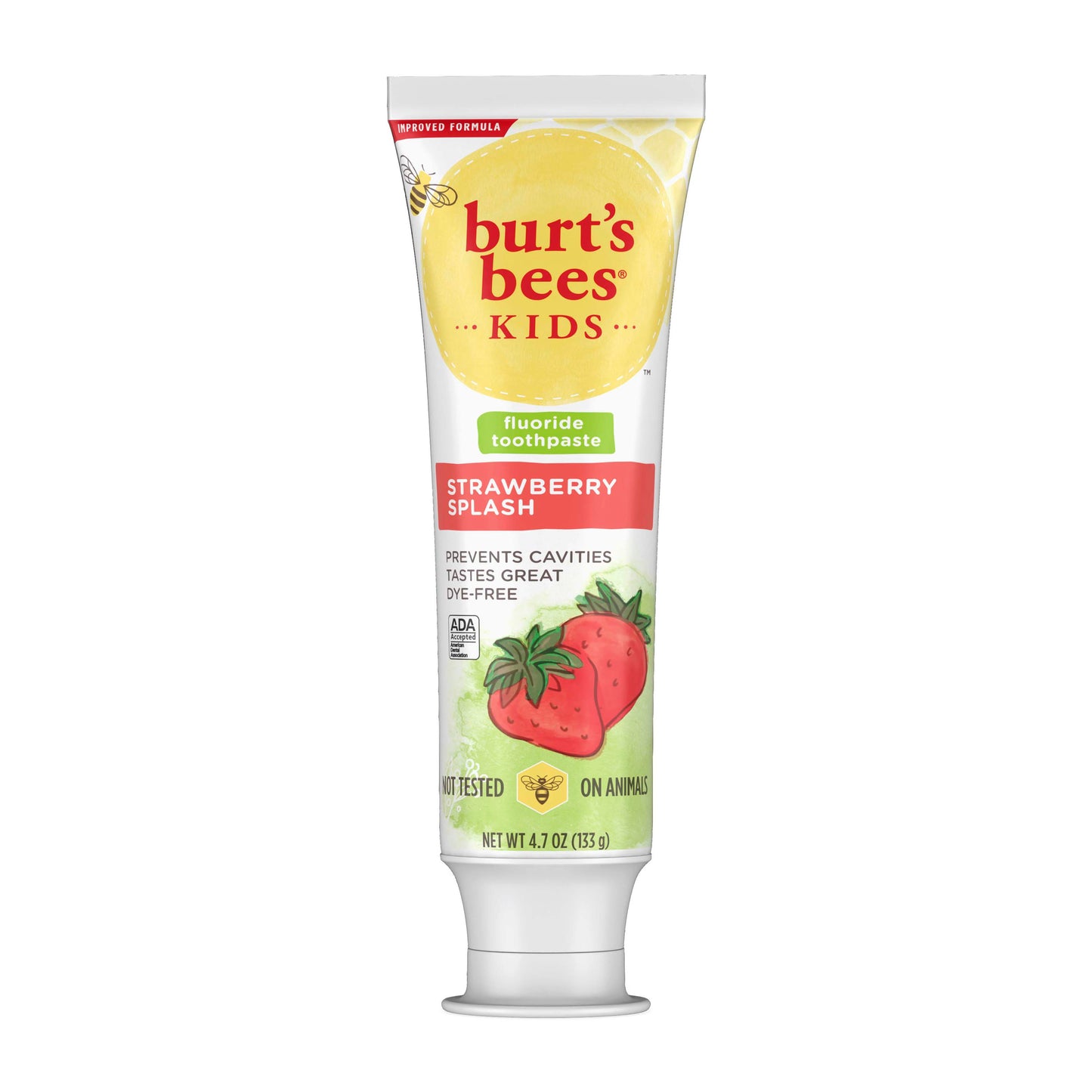 Burt's Bees Kids Fluoride Toothpaste - Strawberry Splash