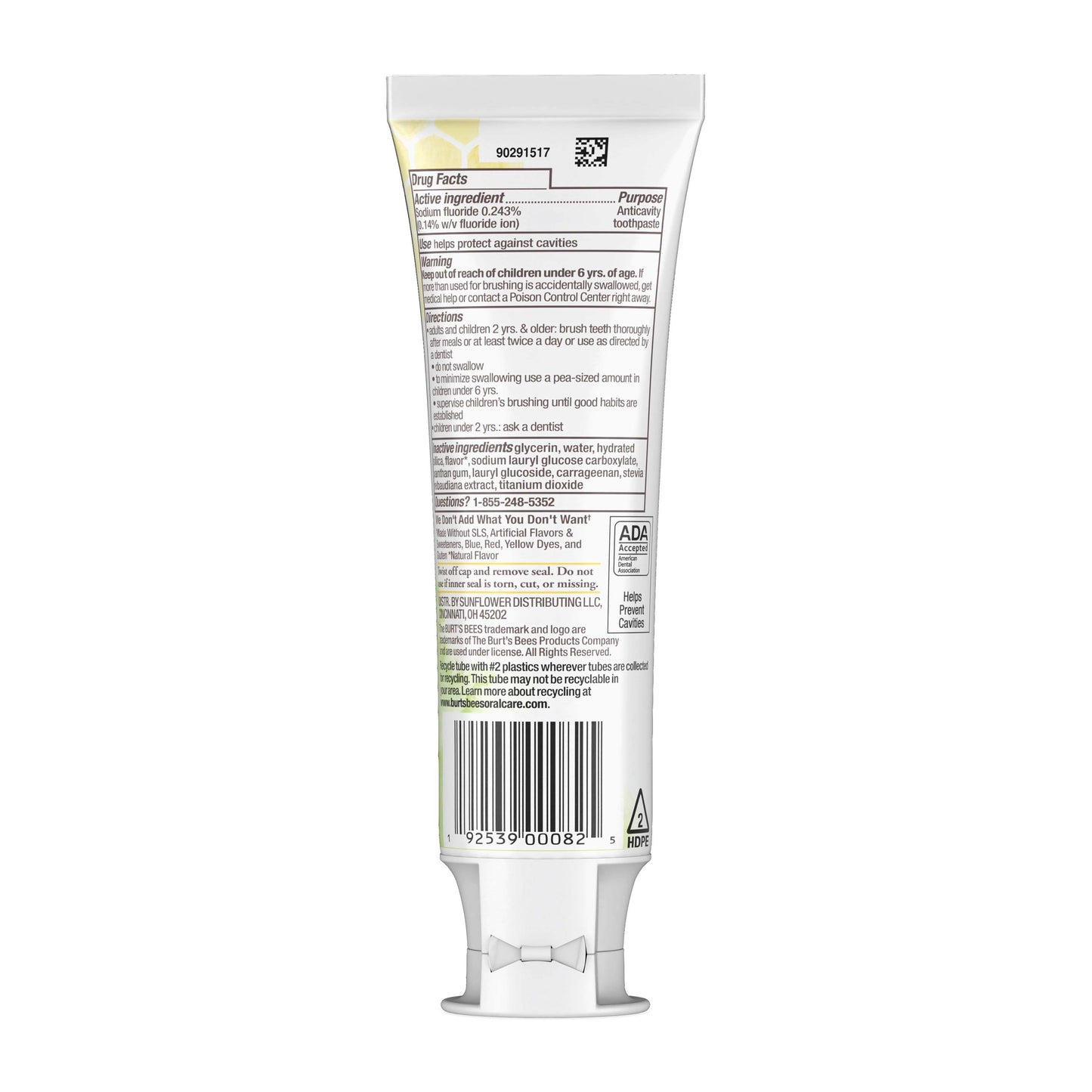 Burt's Bees Kids Fluoride Toothpaste - Strawberry Splash