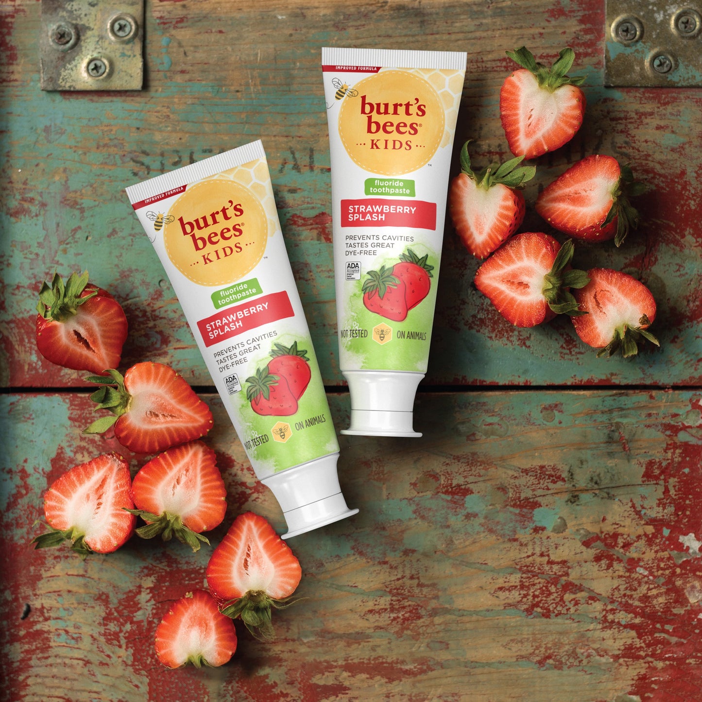 Burt's Bees Kids Fluoride Toothpaste - Strawberry Splash