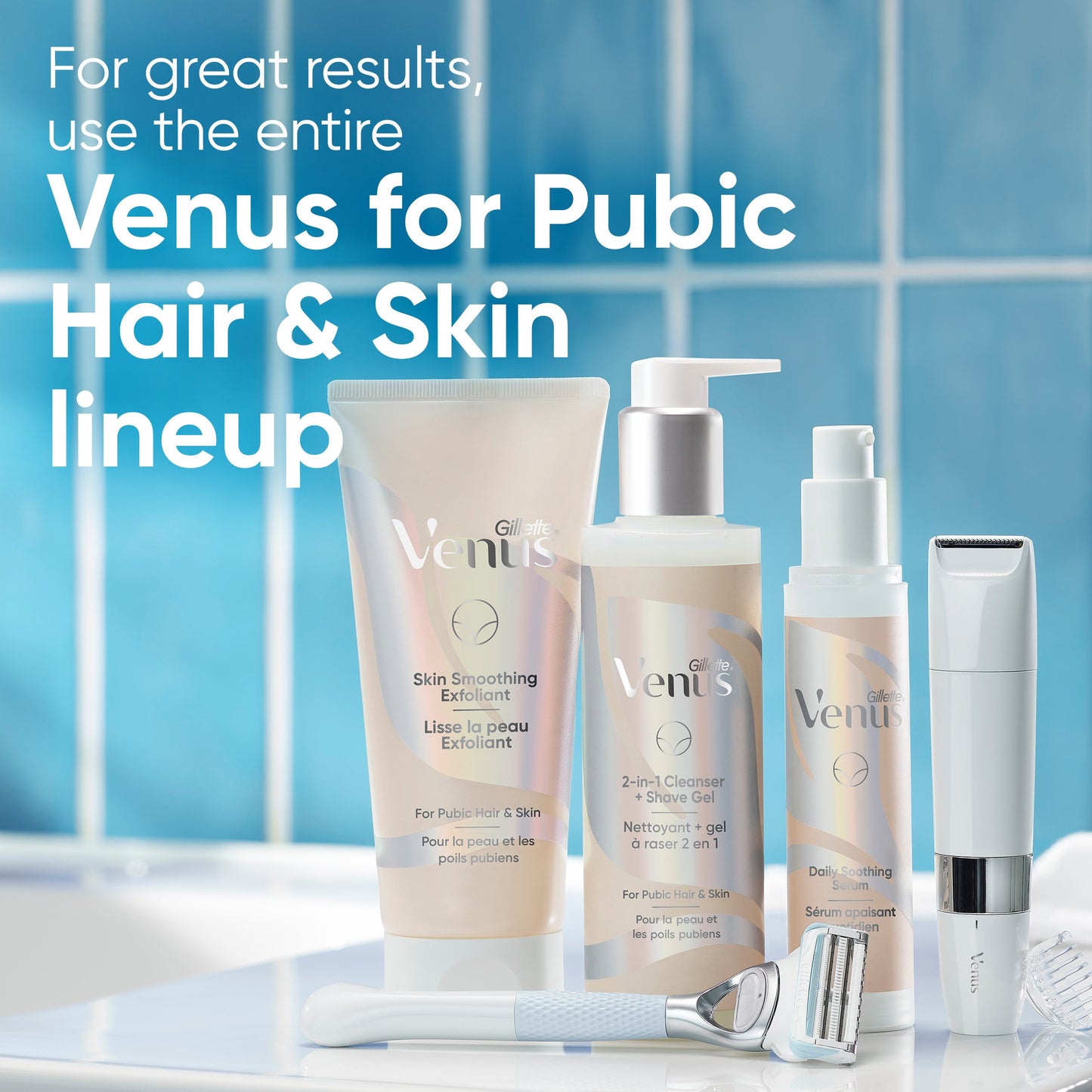 Gillette Venus Gentle Trimmer for Pubic Hair & Skin