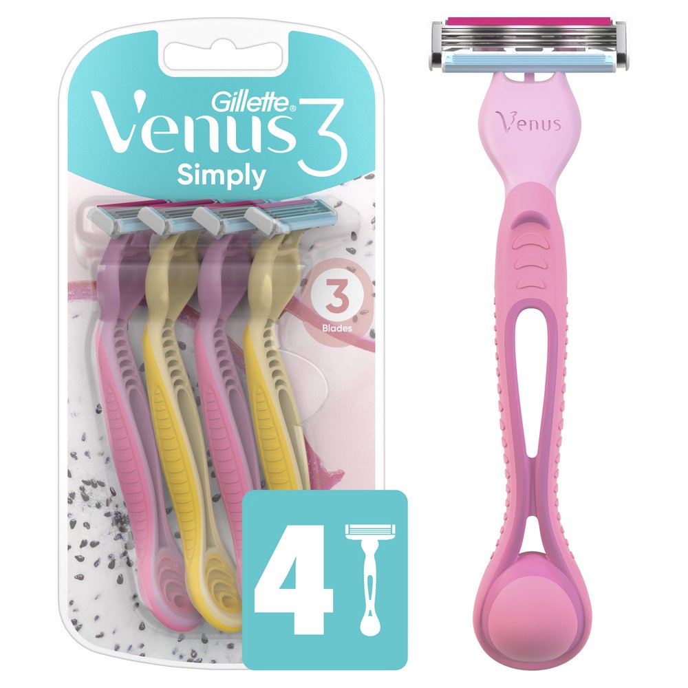Gillette Venus Simply 3 Dragonfruit Disposable Razors