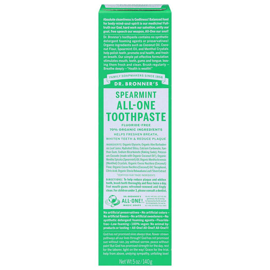 Dr. Bronner's All-One Toothpaste - Spearmint