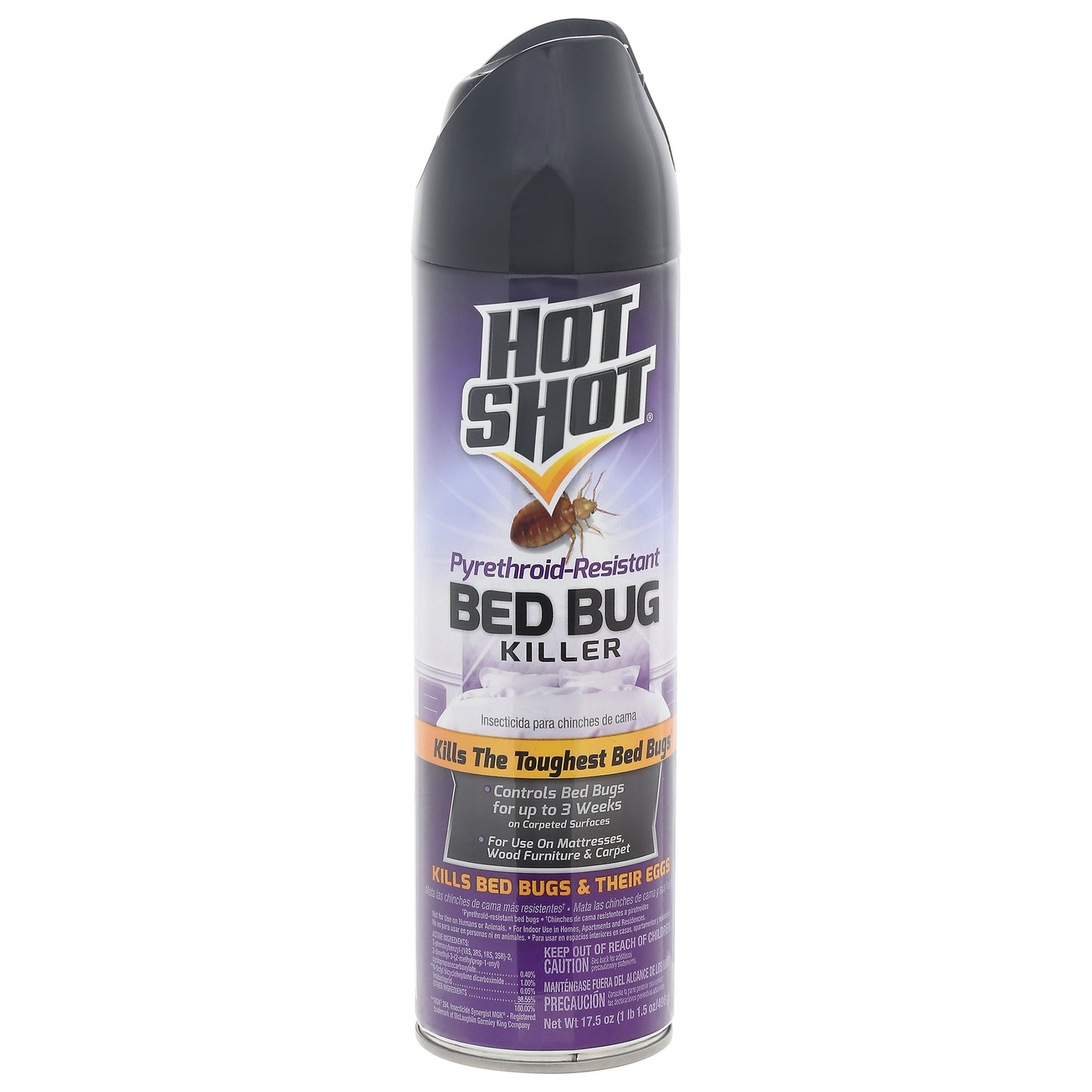 Hot Shot Bed Bug Killer, Pyrethroid-Resistant Formula