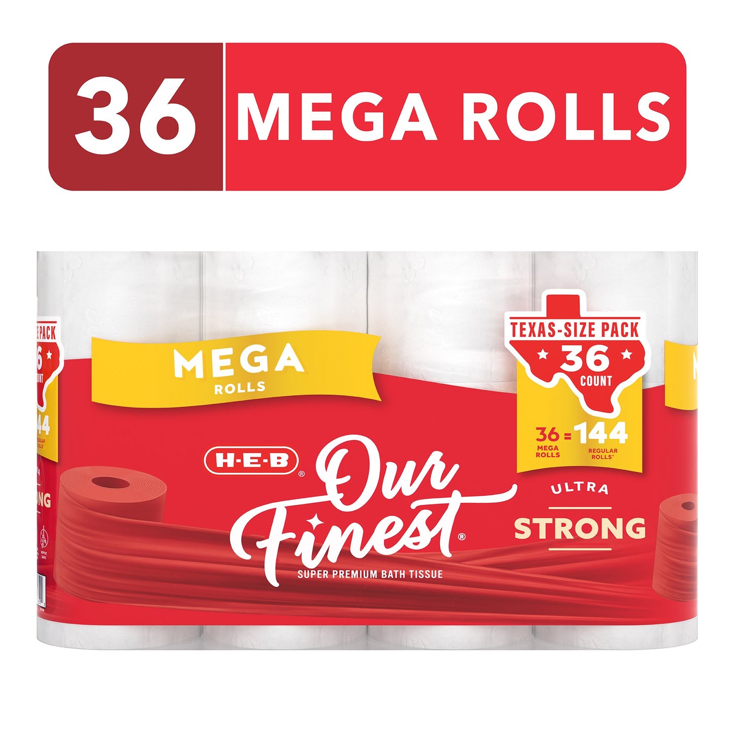 H-E-B Our Finest Ultra Strong Toilet Paper - Texas-Size Pack