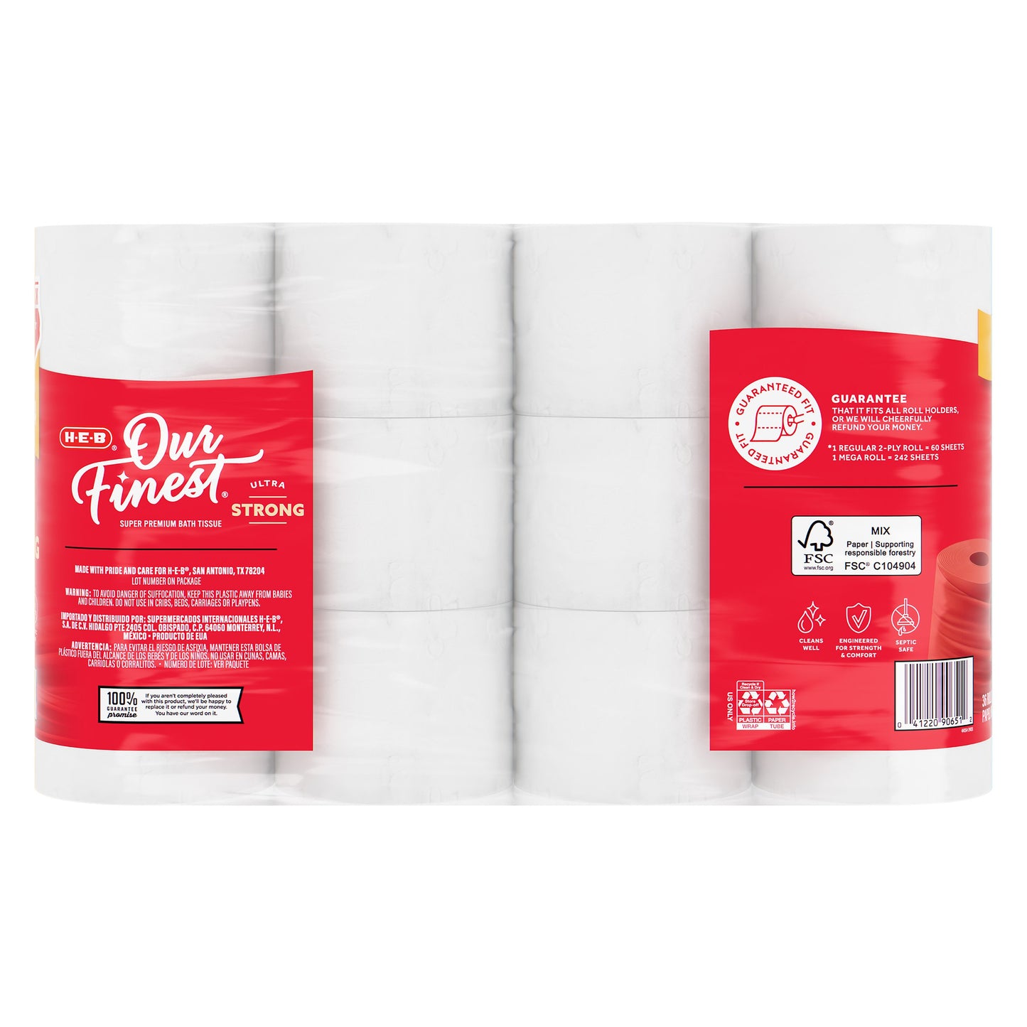 H-E-B Our Finest Ultra Strong Toilet Paper - Texas-Size Pack