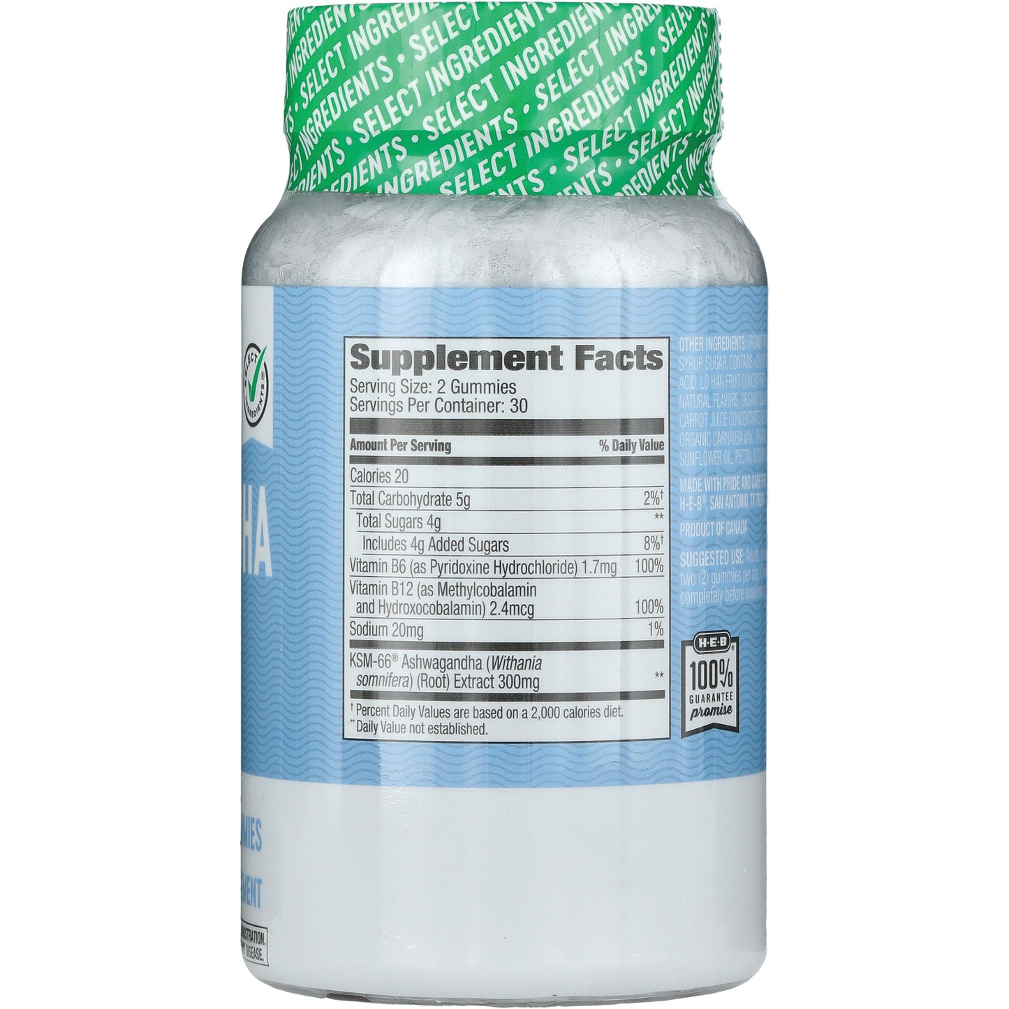 H-E-B Vitamins Ashwagandha Gummies - 300 mg