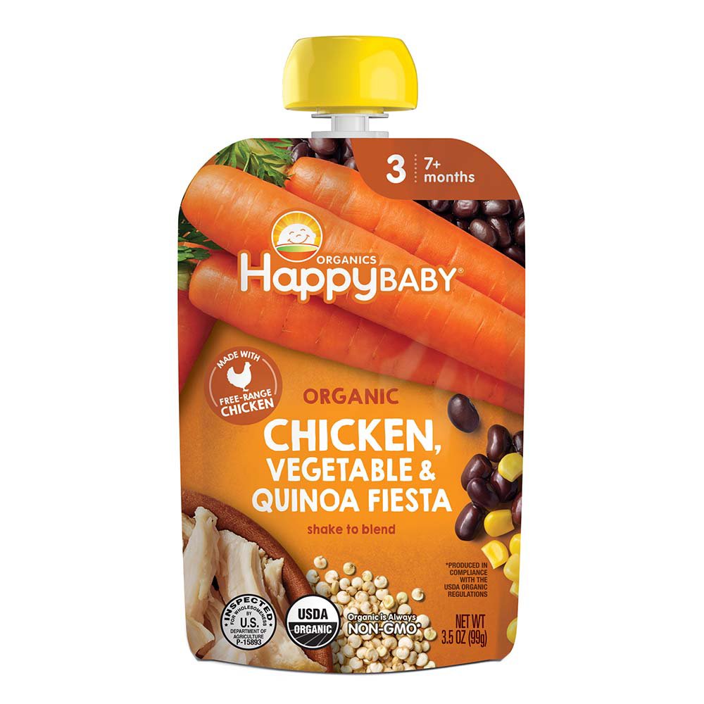 Happy Baby Organics Stage 3 Pouch - Chicken Vegetable & Quinoa Fiesta
