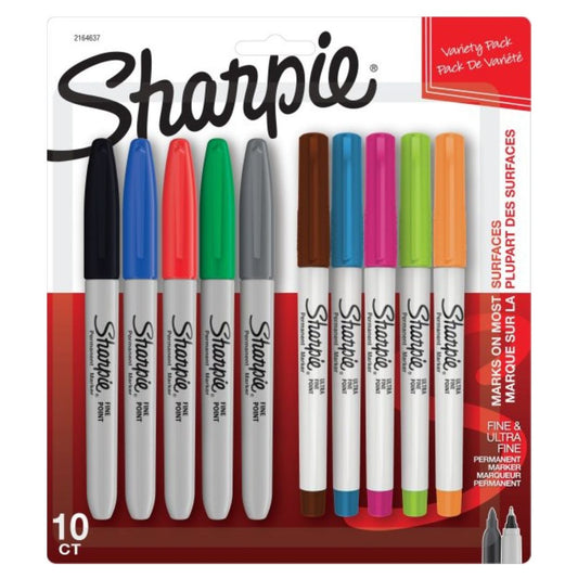 Sharpie Fine & Ultra Fine Tip Permanent Markers - Assorted Ink