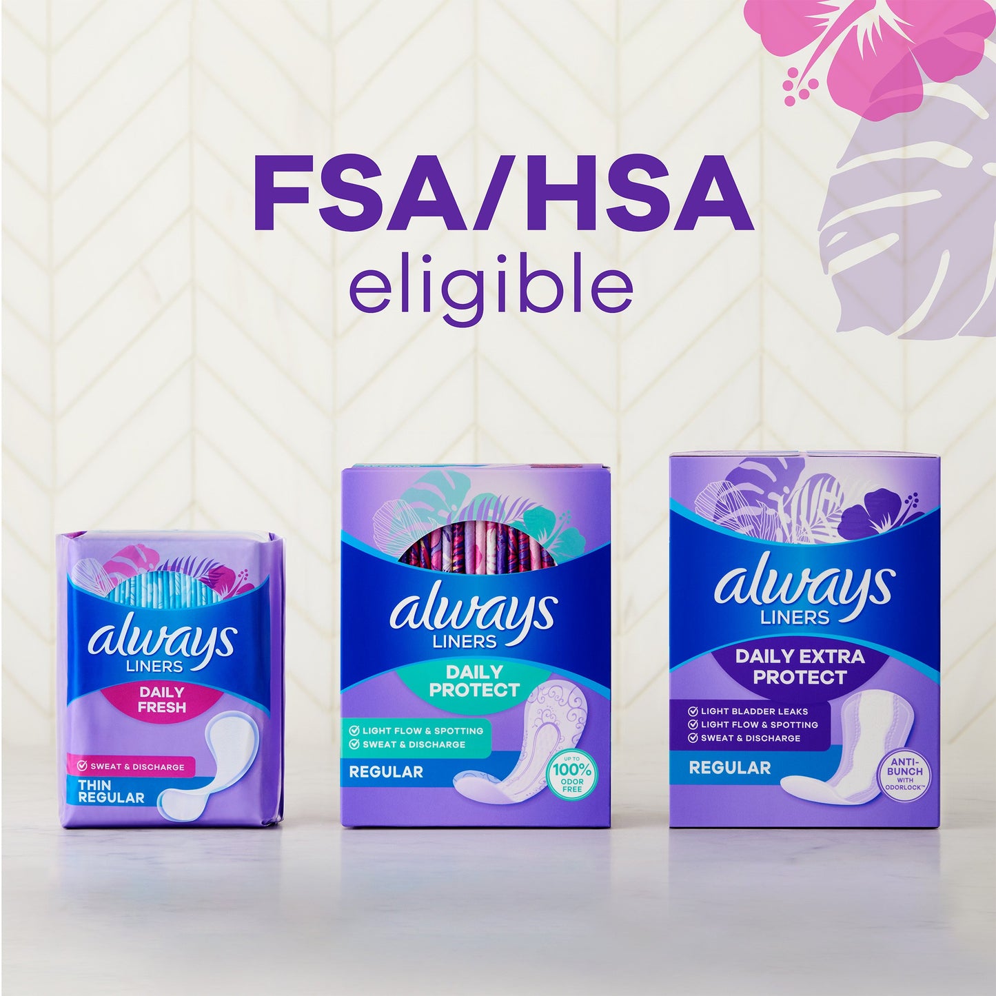 Always Daily Fresh Thin Liners, Regular Absorbency, Scented Panty Liners