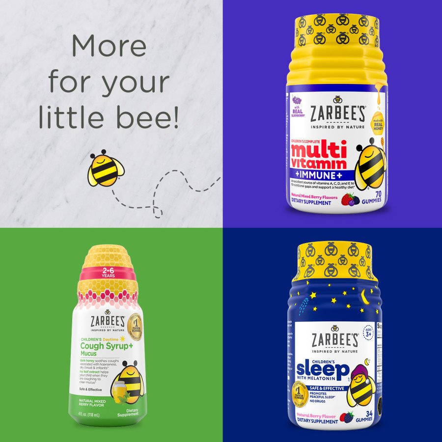 Zarbee's Children's Elderberry Immune Support - Natural Berry Flavor
