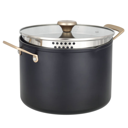 Kitchen & Table by H-E-B Non-Stick Stock Pot - Classic Black