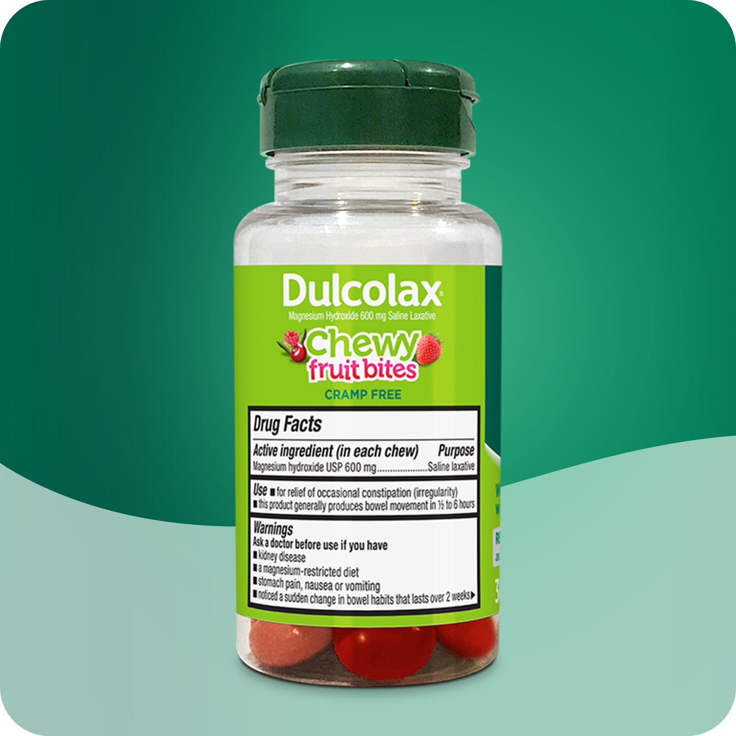 Dulcolax Chewy Fruit Bites Saline Laxative - Cherry Berry