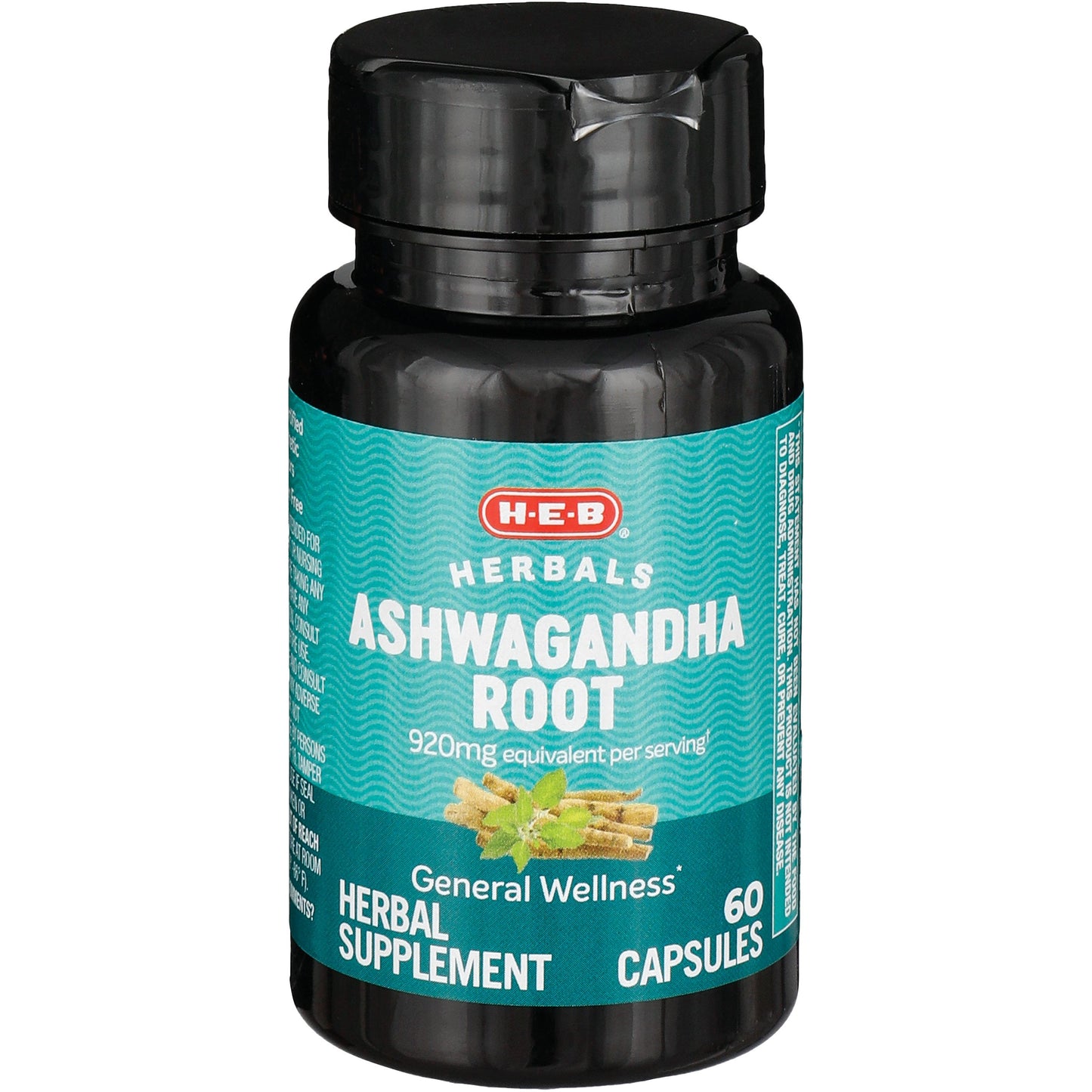 H-E-B Herbals Ashwagandha Root Capsules - 920 mg