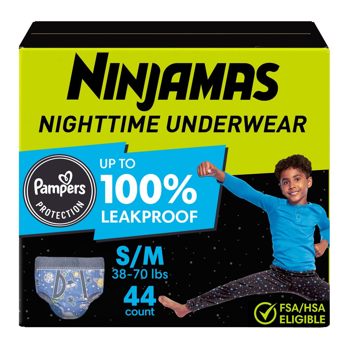 Ninjamas Nighttime Boys Underwear - S/M