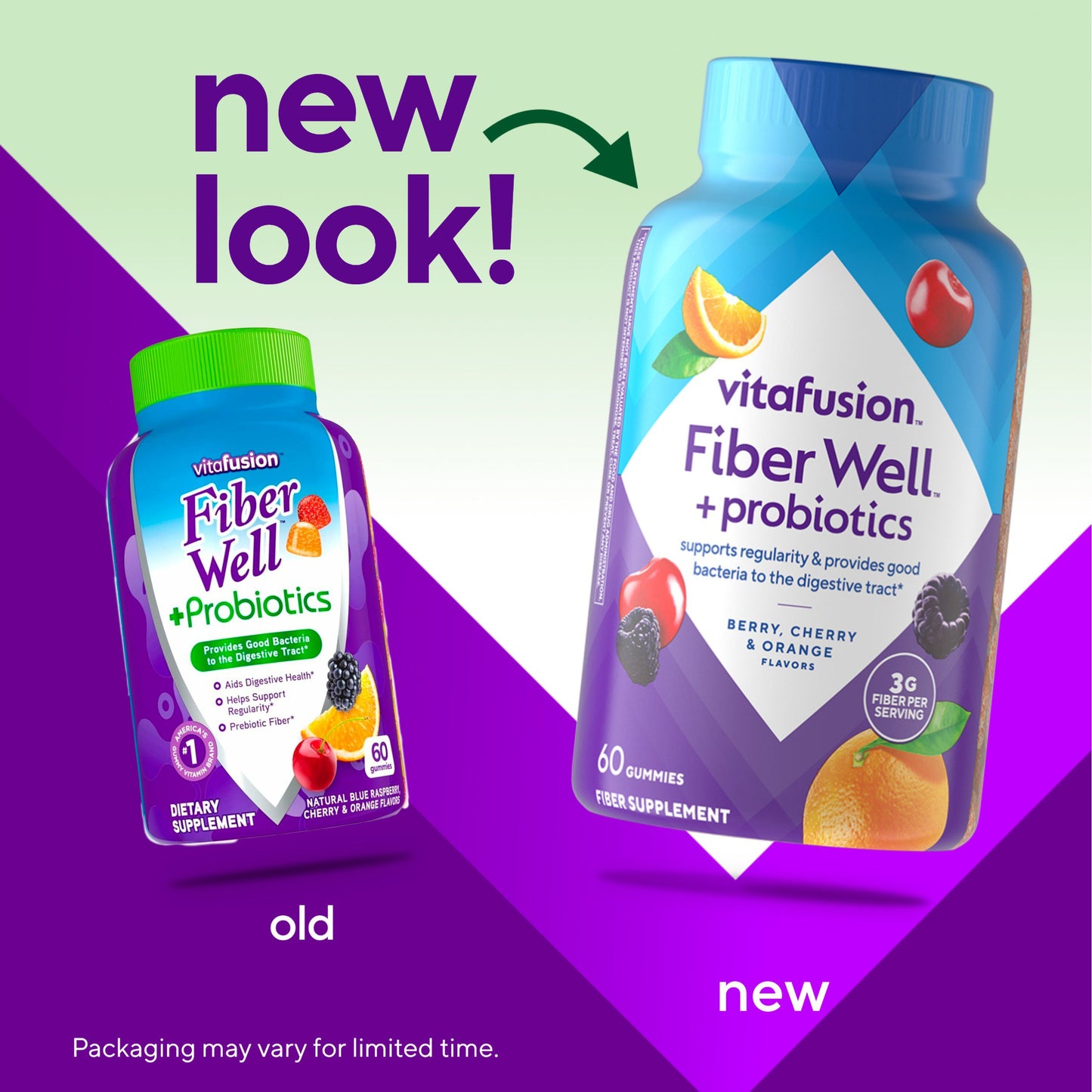 Vitafusion Fiber Well + Probiotics Gummies