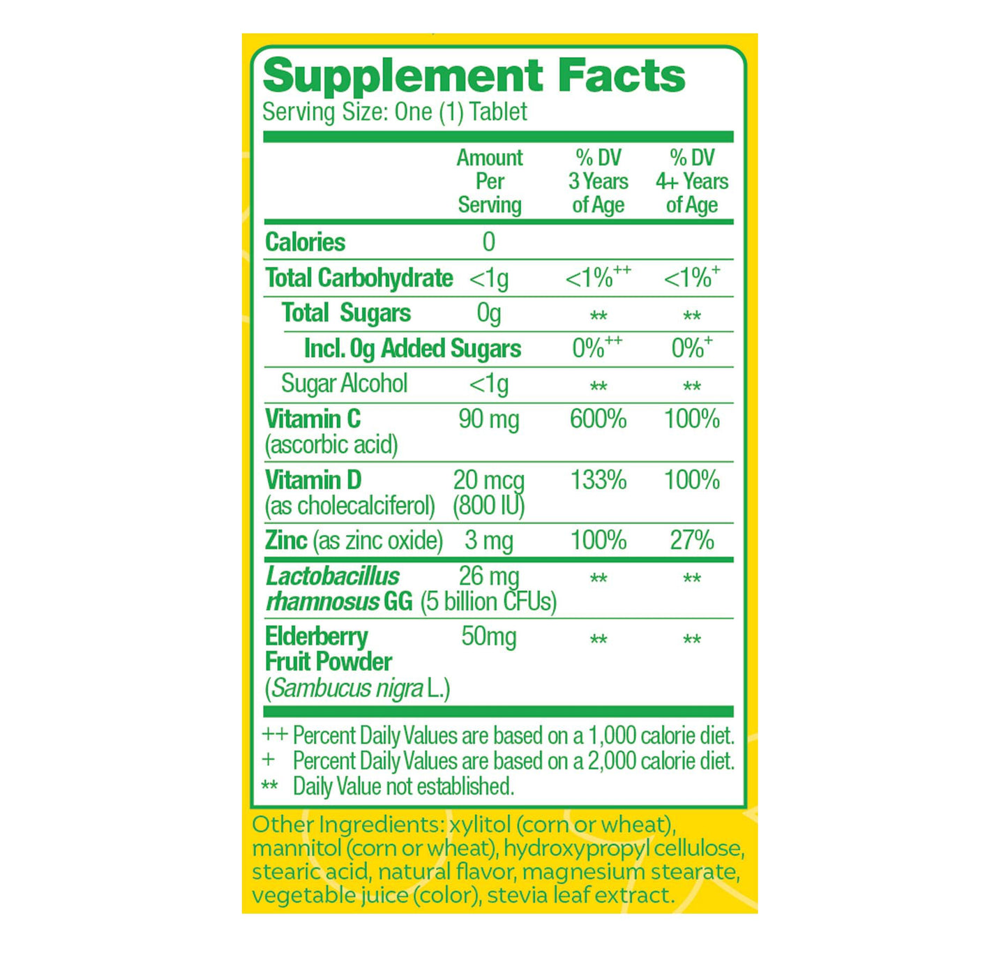Culturelle Kids Immune Defense Probiotic Mixed Berry Chewable Tablets