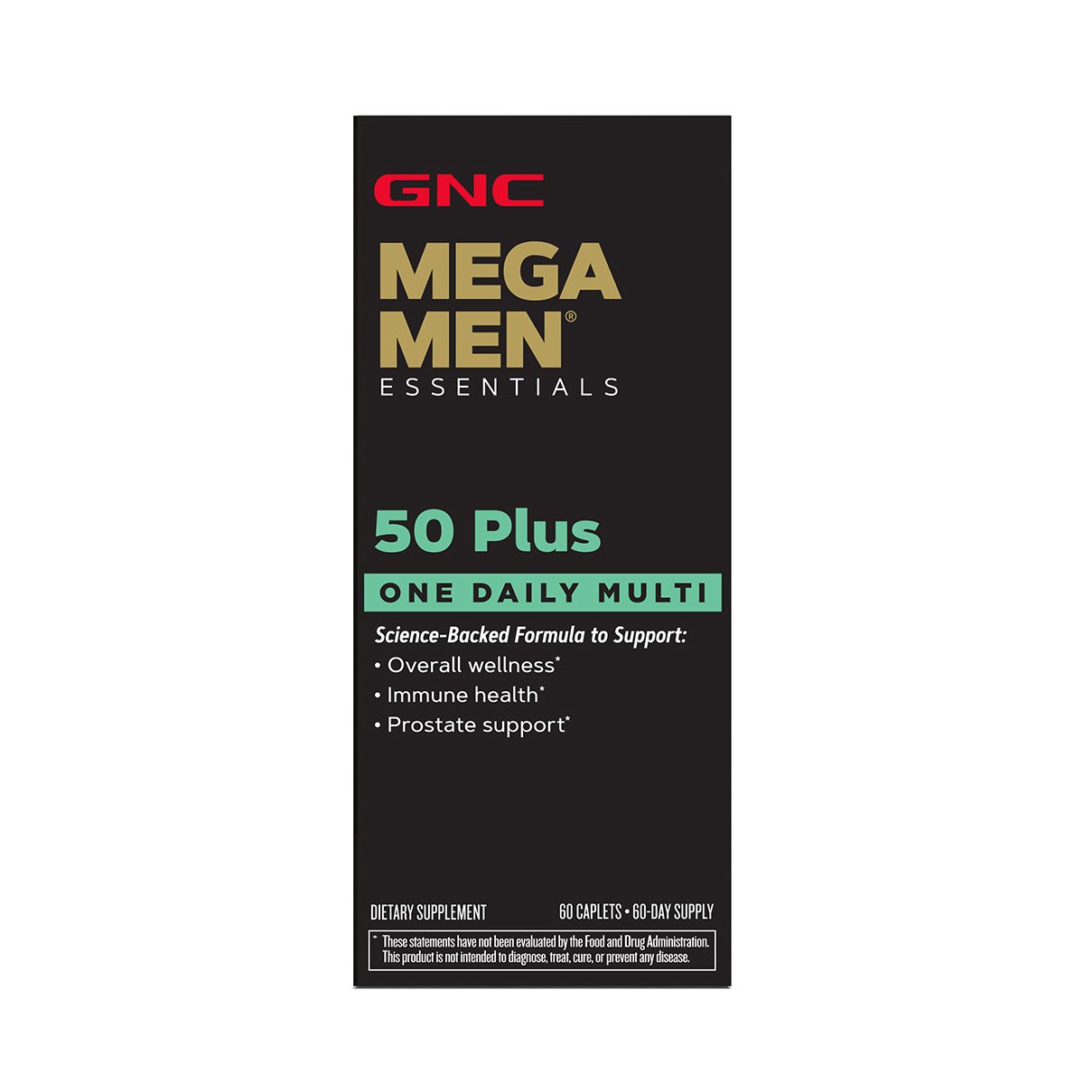 GNC Mega Men 50 Plus One Daily Multivitamin Caplets