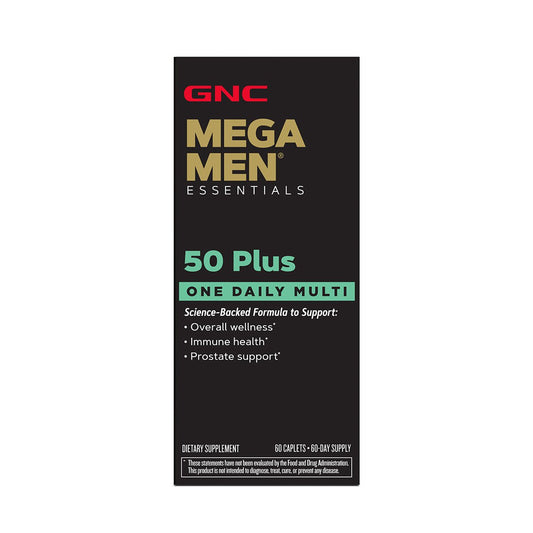 GNC Mega Men 50 Plus One Daily Multivitamin Caplets
