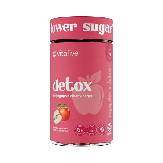Vitafive Low Sugar Detox 1000 mg Apple Cider Vinegar Gummies
