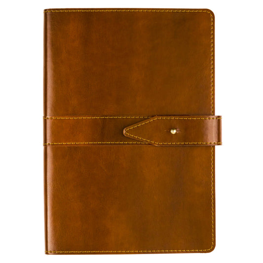 Eccolo Legend Journal with Flap Closure - Brown