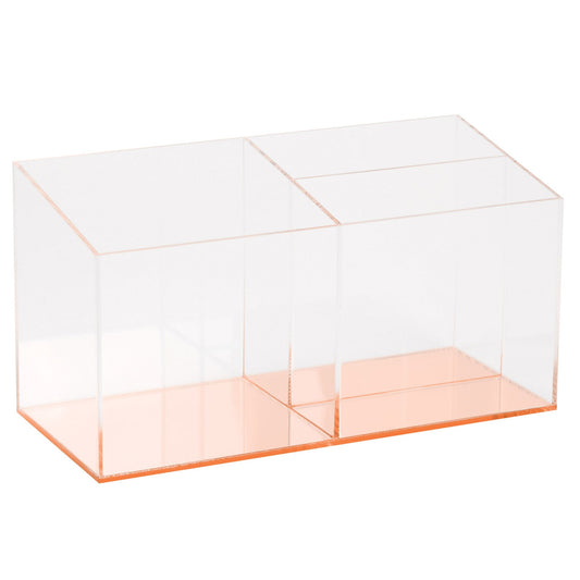 C.R. Gibson Divided Acrylic Desktop Organizer - Rose Gold