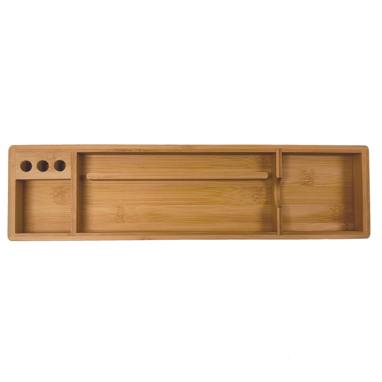 Merangue Bamboo Collection Four Compartment Desktop Tray