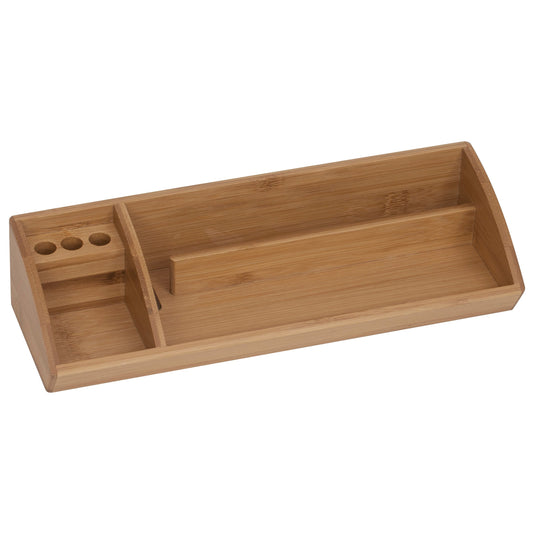 Merangue Bamboo Collection Tiered Desktop Holder
