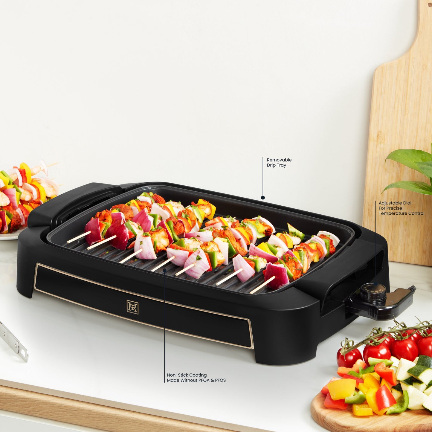 Kitchen & Table by H-E-B Smokeless Grill - Classic Black