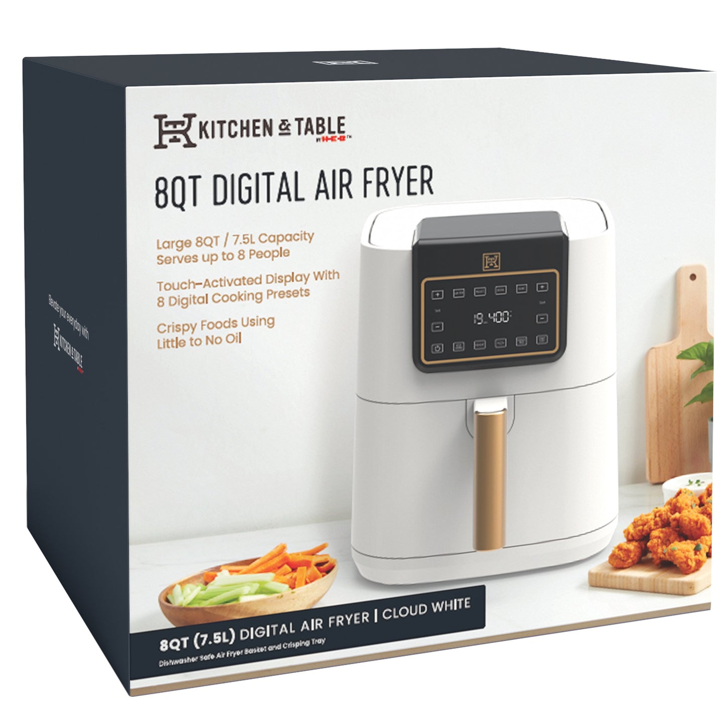 Kitchen & Table by H-E-B Digital Air Fryer - Cloud White