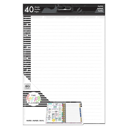 The Happy Planner Notes & Graph Classic Filler Paper