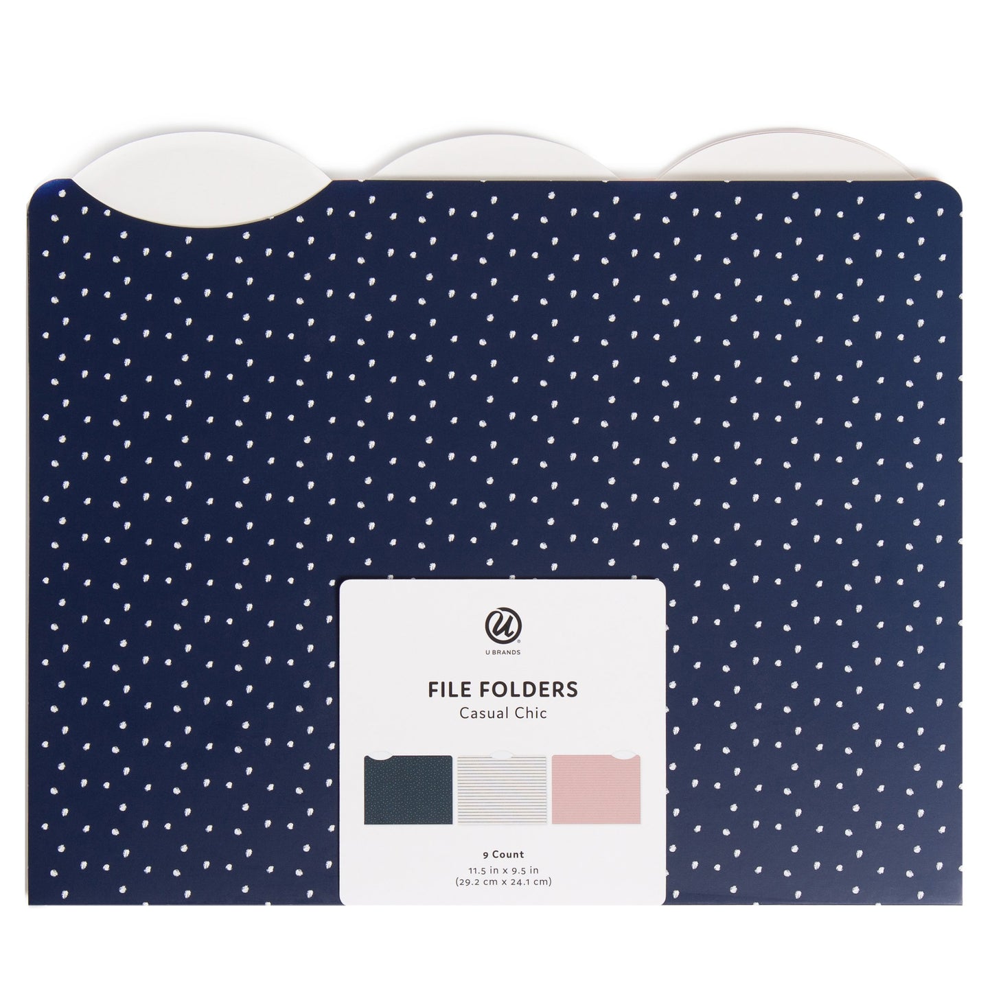 U Brands Assorted File Folders - Casual Chic, 9 pk