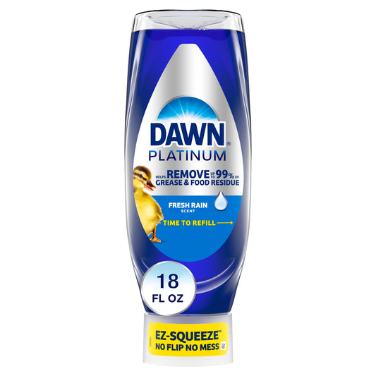 Dawn Platinum Refreshing Rain Scent Ez-Squeeze Liquid Dish Soap