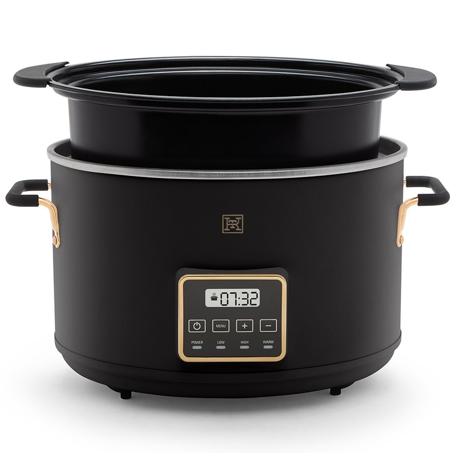 Kitchen & Table by H-E-B Programmable Slow Cooker with Searing Pot - Classic Black