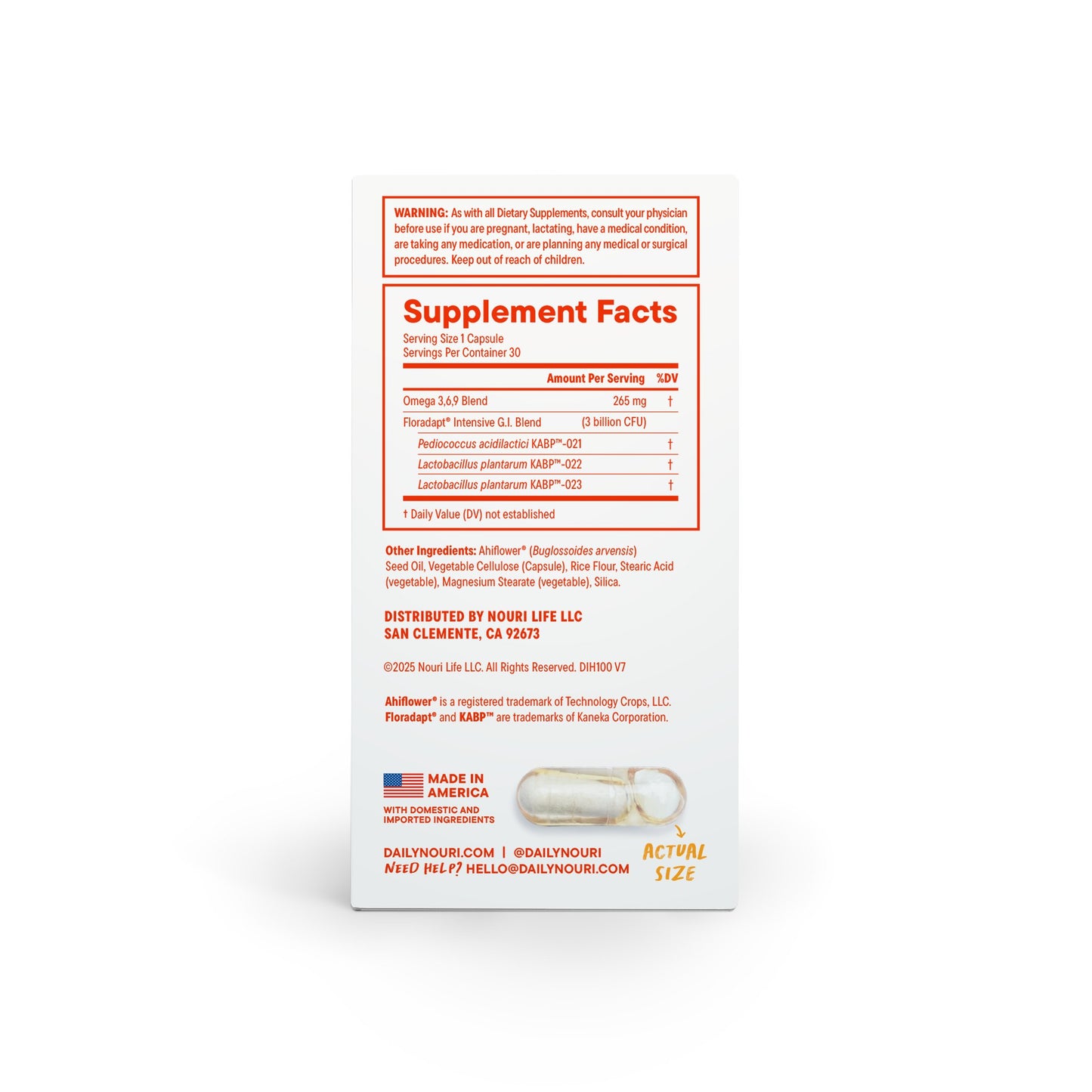 Daily Nouri Digestive Support Probiotic
