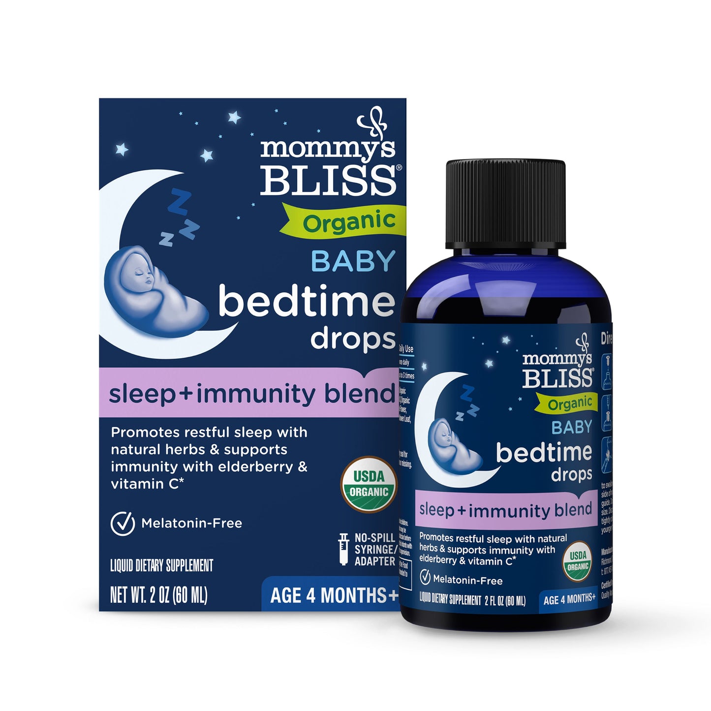 Mommy's Bliss Organic Baby Bedtime Drops + Overnight Immunity Support