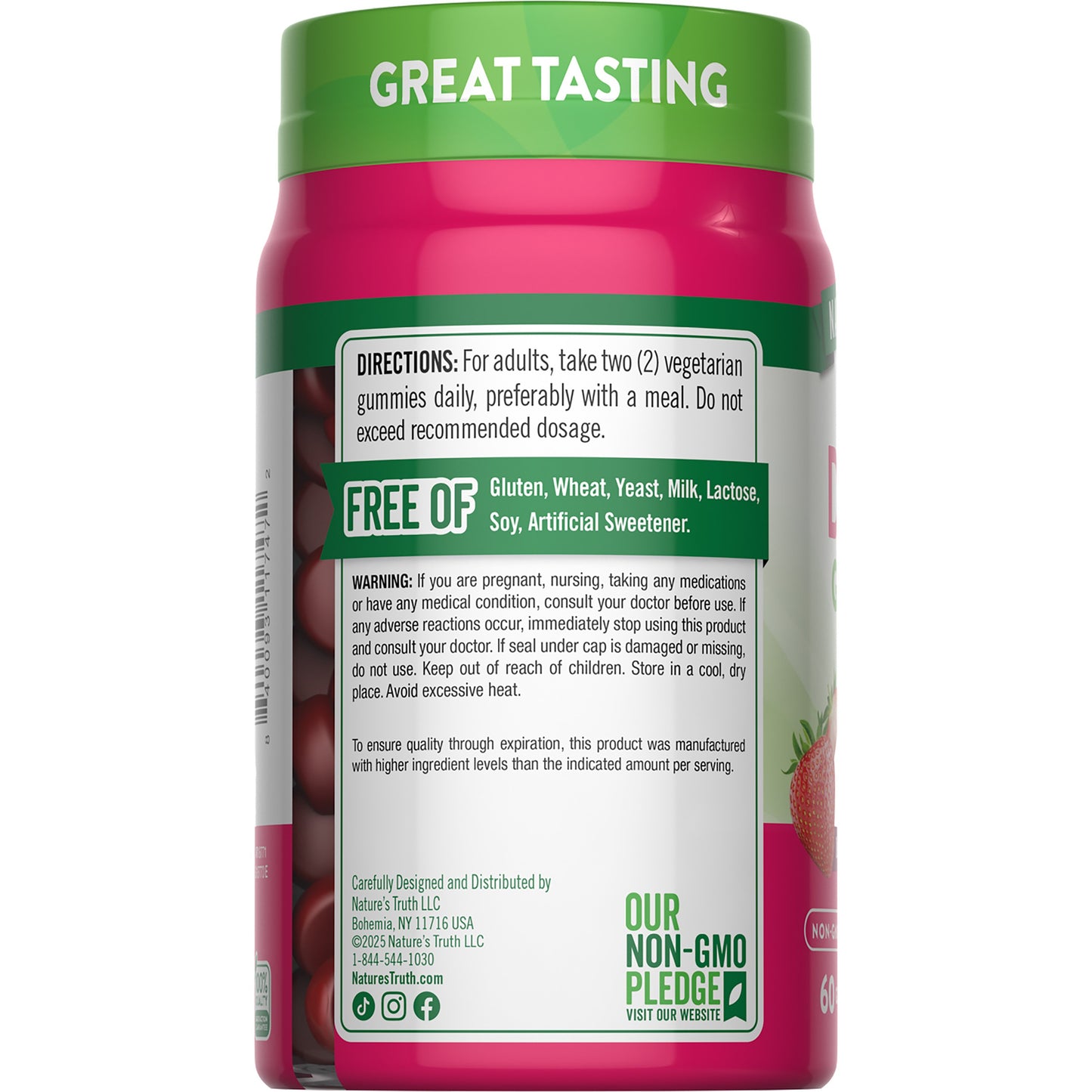 Nature's Truth D3 + B12 Gummies - Strawberry Flavor