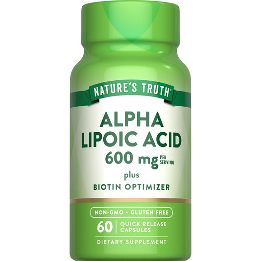 Nature's Truth Alpha Lipoic Acid 600mg Capsules