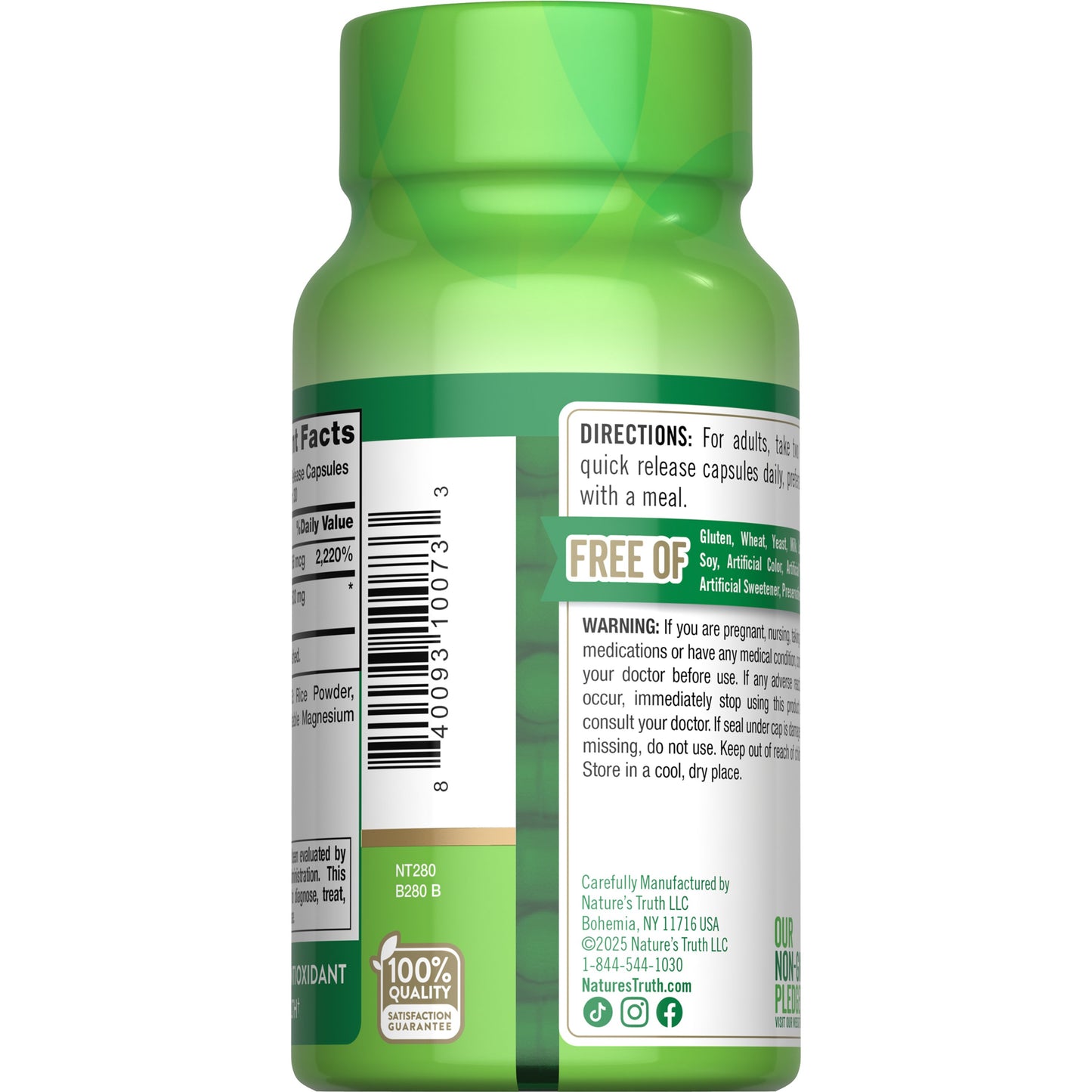 Nature's Truth Alpha Lipoic Acid 600mg Capsules