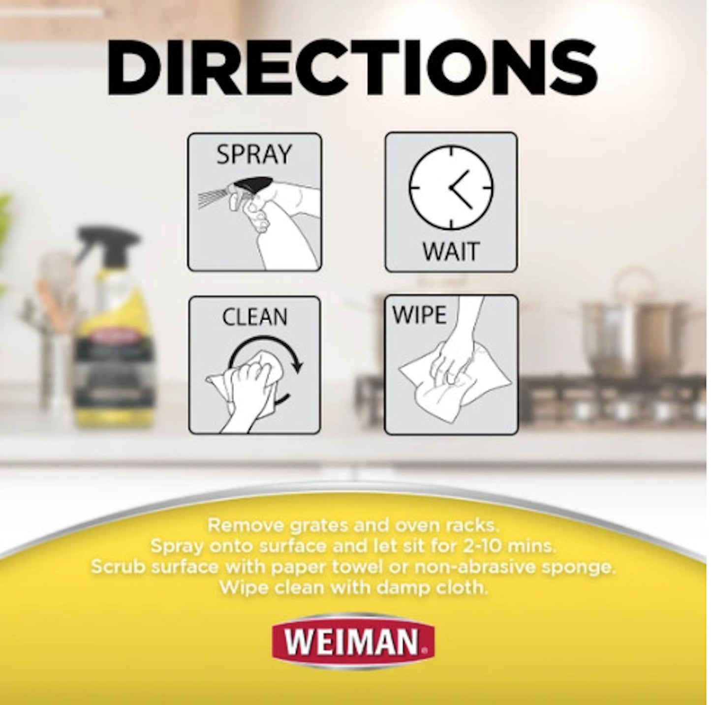 Weiman Heavy Duty Oven & Grill Cleaner Spray