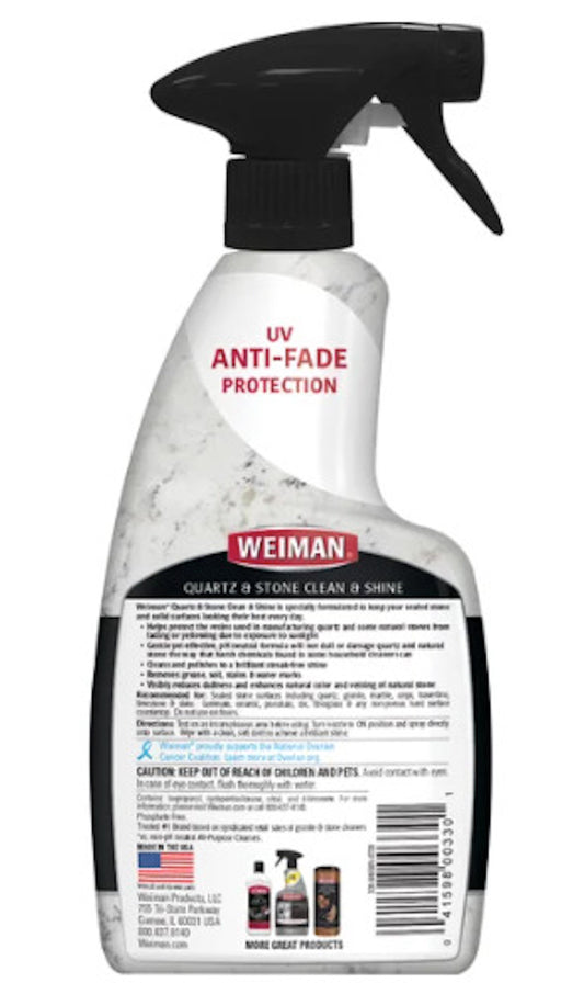 Weiman Citrus Scent Quartz & Stone Clean & Shine Spray