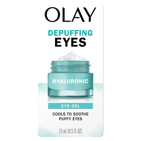 Olay DEPUFFING EYES HYALURONIC EYE CREAM, Fragrance-Free