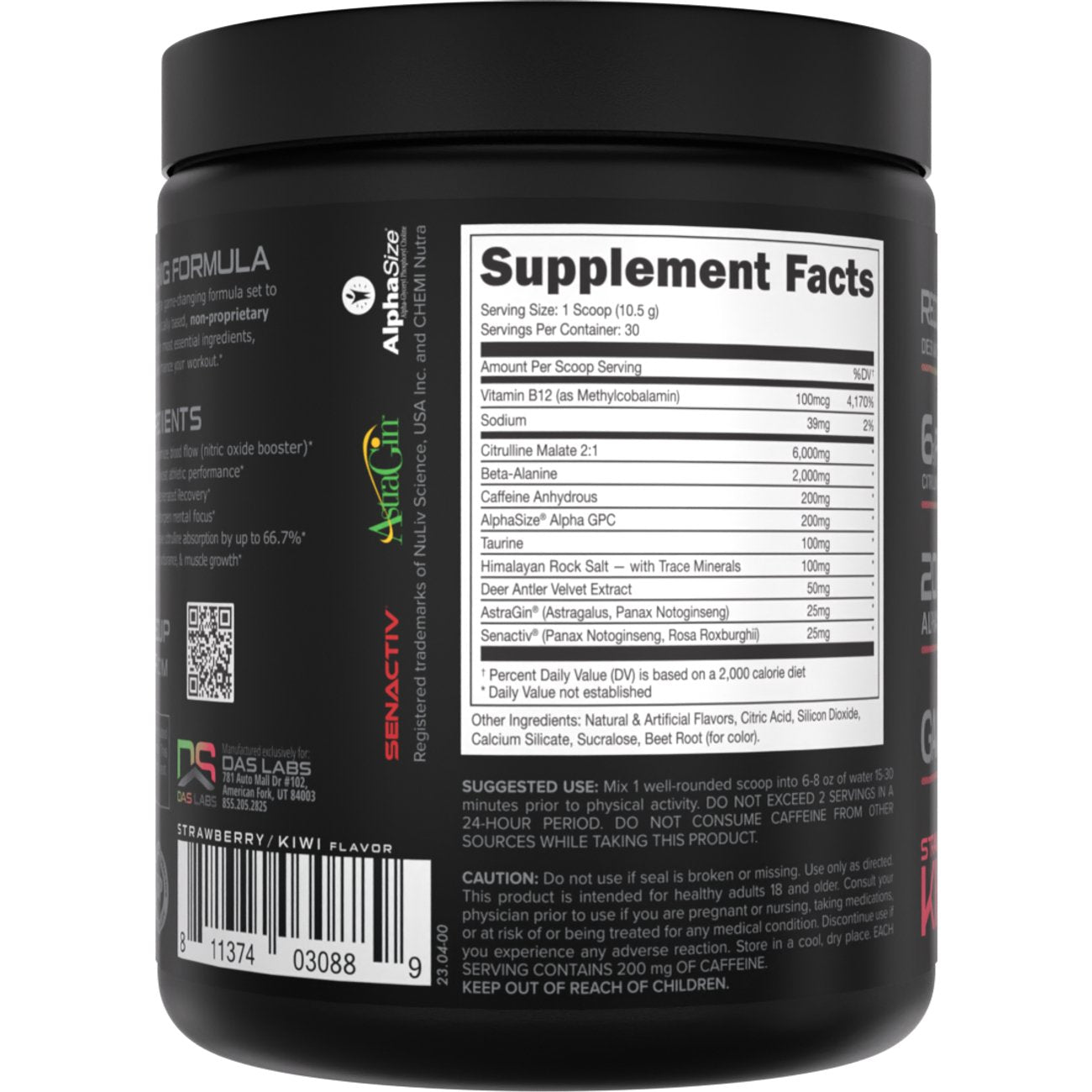 Bucked Up Pre-Workout - Strawberry Kiwi