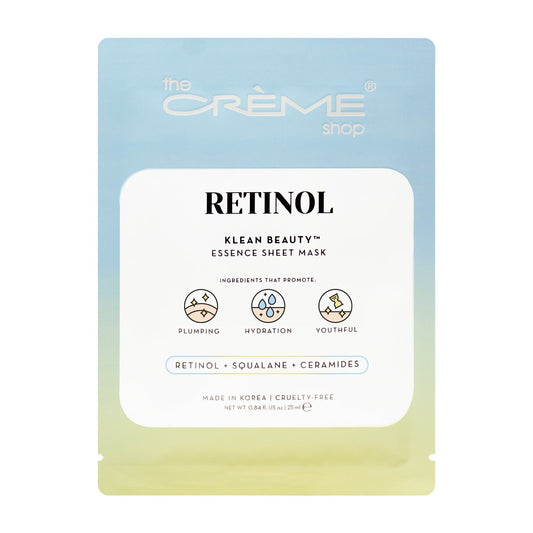 The Crème Shop Retinol Klean Beauty Essence Sheet Face Mask