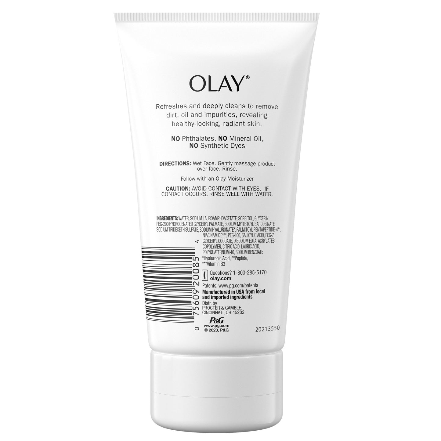 Olay Regenerist Hyaluronic + Peptide 24 Revitalizing Facial Cleanser
