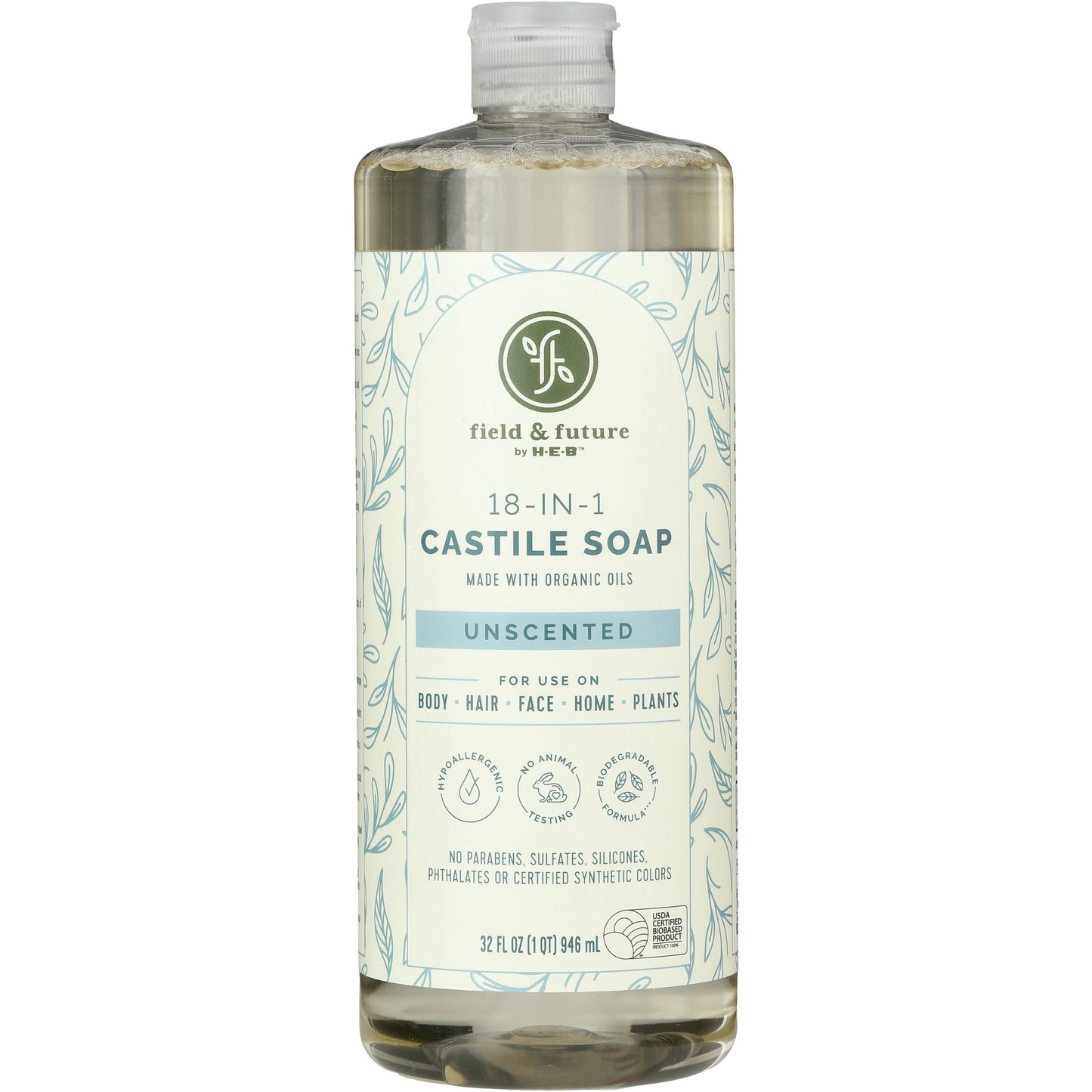 Field & Future by H-E-B Liquid Castile Soap - Unscented