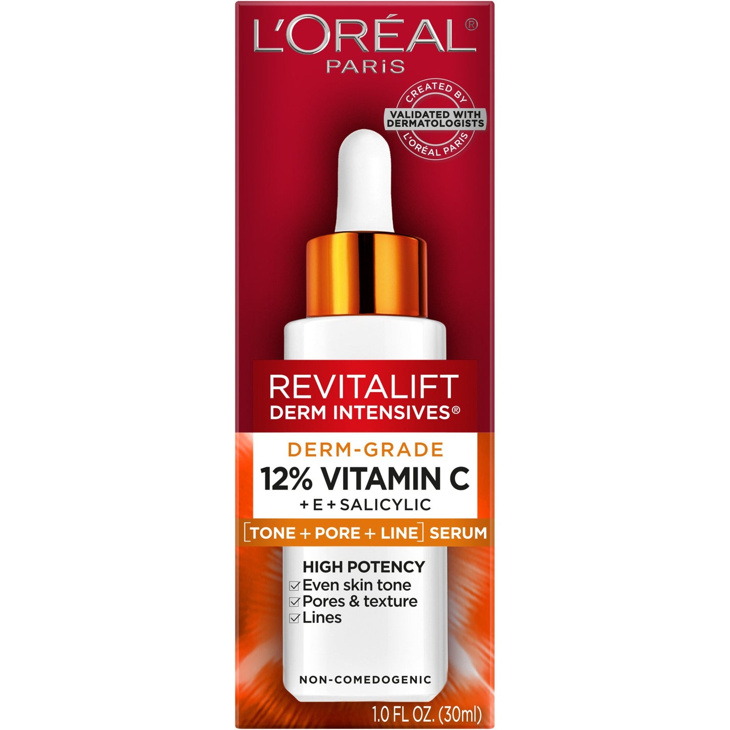 L'Oréal Paris Revitalift Derm Intensives 12% Vitamin C + E + Salicylic Acid Serum