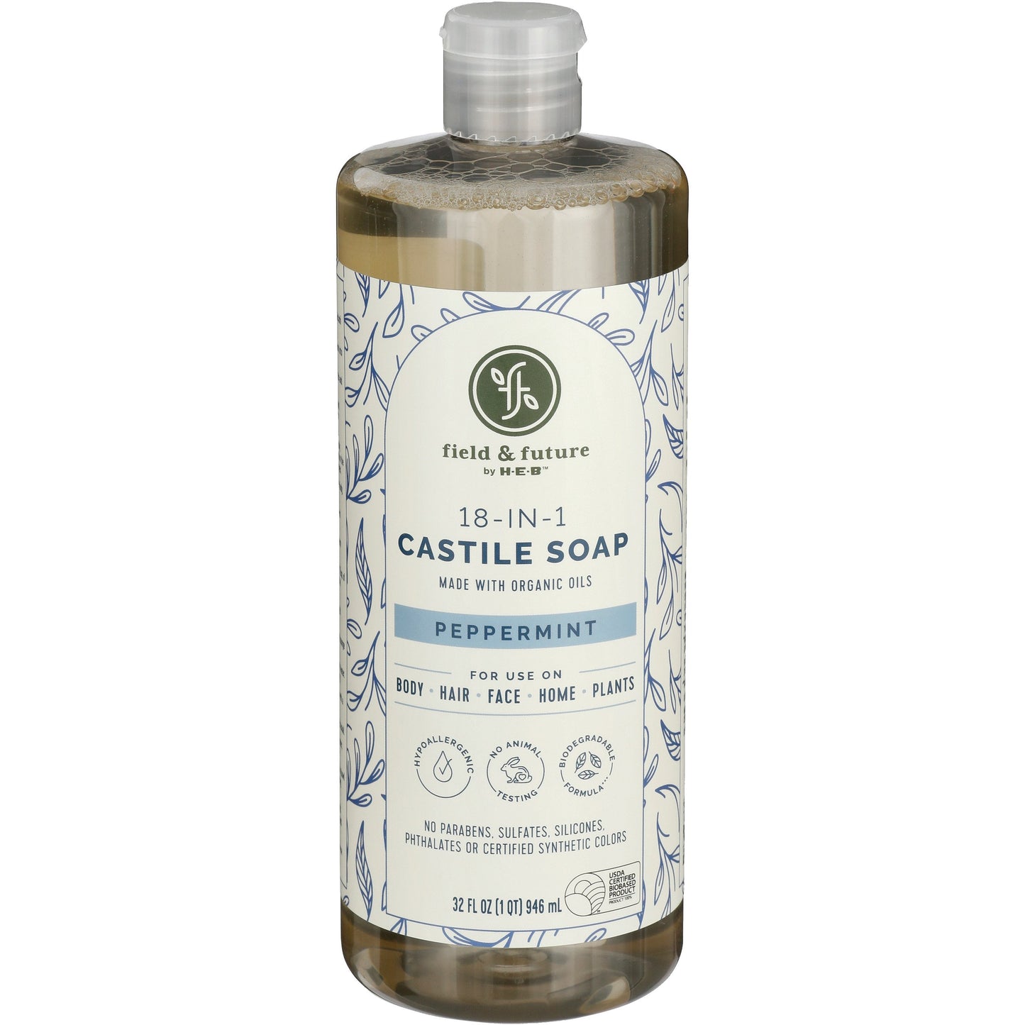 Field & Future by H-E-B Liquid Castile Soap - Peppermint